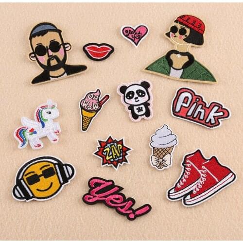 Customizable Wholesale Character Letter Badge Patch DIY Handmade Accessories Embroidery Patch