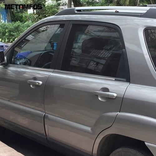 For Kia Sportage 2007-2009 Lower Window Frame Molding Trim Decoration Strip Stainless Steel Exterior Accessories Car Styling