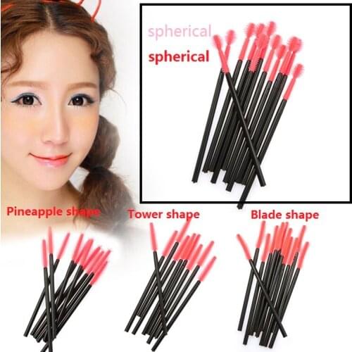 50 pcs One-Off Disposable Eyelash Brush Mascara Makeup Applicator Wand Makeup Brushes Make Up Brushes