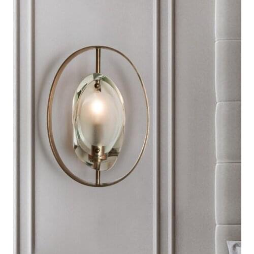 Postmodern hardware sitting room a bed bedroom green glass wall art study example room wall lamp