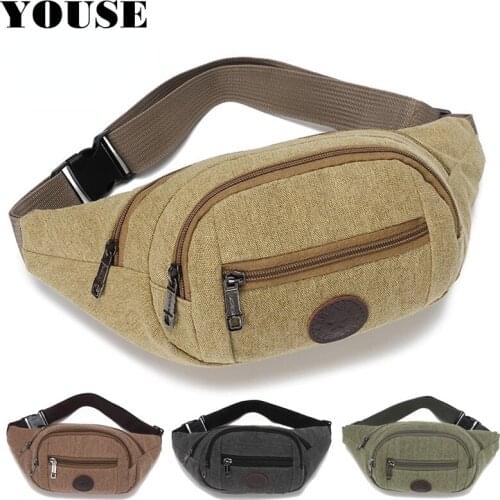 Mens Waist Bag Sling Motorcycle Retro Push-button Phone Tactical Shoulder Fanny Pack Running Messenger Outdoor Sports Traveling