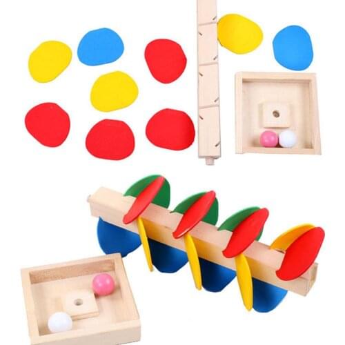 Rainbow Ball Drop Toy Toddlers Educational Drop And Go Ramp Toy Anti Stress Ball Stacking Set Indoor Table Sports Game For Kids