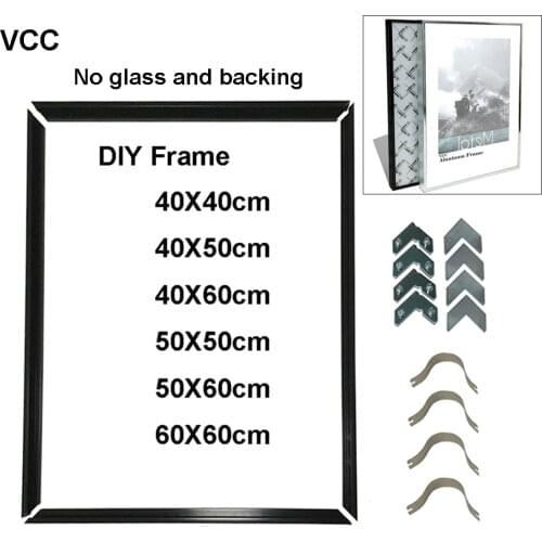 DIY Picture Frame For Wall Poster Frame Metal 40X50 50X60 40X60 Wall Art Decorative Metal DIY Photo Frame,No plank,No glass