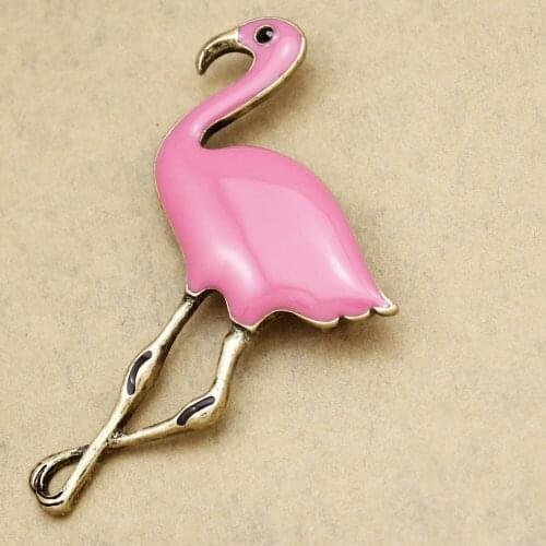RechicGu Flamingo Brooches For Clothes