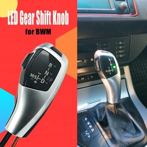 Black Modified Automatic Pre-facelift Facelifted Led Gear Shift Knob Carbon Fiber Pattern for BMW 2009-2012 E89 Z4 2.3i 3.0i LHD