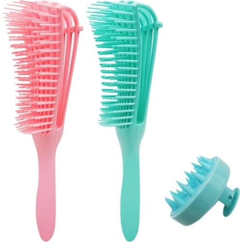 Detangling Brush for Natural& Curly Hair, Hair Detangler Comb for Afro 3A to 4C Kinky Wavy Corly,Thick Long Wet/Dry Hair