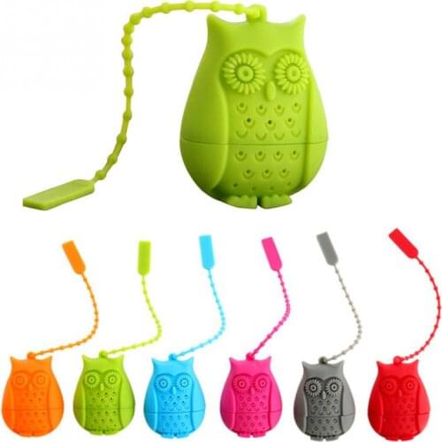 MOFUNYO Owl shape Food-Grade Silicone Tea Infuser Strainers Filter