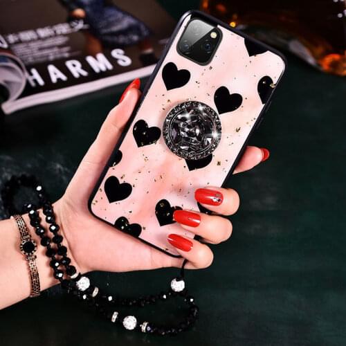 Lens Drill Strap Lanyard Shiny Bracket Case For iPhone 12mini 12 12Pro 11 11Pro Max X XS XR XSMAX 6 6S 7 8 Plus SE2020 Cover