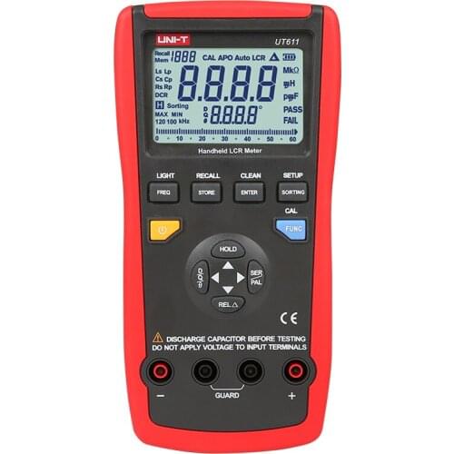UNI-T UT611 Portable Handheld Digital LCR Meters Auto LCR Smart Measurement Inductance Capacitance Resistance Frequency Testers