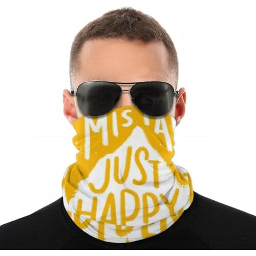 Sunny Yellow Magic Scarf Neck Face Mask Men Women Halloween Tube Mask Balaclava Bandanas Polyester Headwear Biking Camping