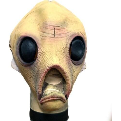 1pc 1Pcs Alien Latex Mask Breathable Full Face Head Mask Carnival Masquerade Scary Mask Fancy Dress Party Cosplay Costume