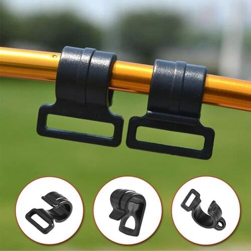20PCS Tent Hooks Outdoor Camping Caravan/Awning Pole Plastic Inner C Shaped Clips Set Newest Tent Accessories