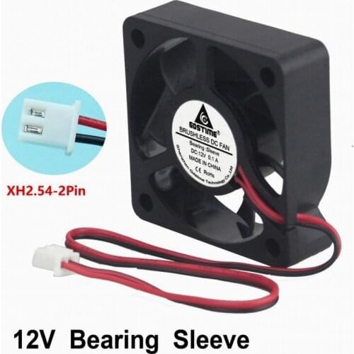 PROMOTION!new arrival Gdstime DC 12V 2Pins Cooling Fan 50mm x 15mm 5cm for PC Computer Case CPU Cooler 200 Pieces