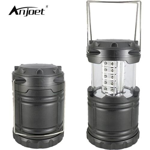 ANJOET 30 LED Portable Light Flashlights Hiking portable lamp Emergency lighting outdoor camping Can be closed contraction