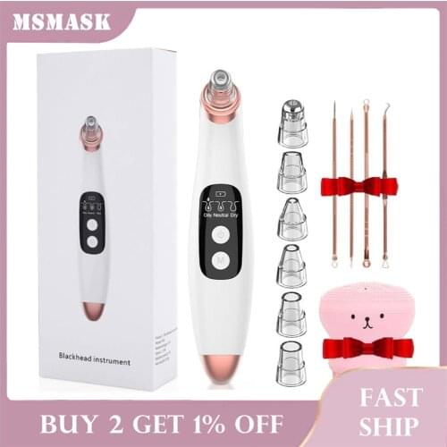 Electric Blackhead Remover Needles Acne Black Spot Extractor Vacuum Suction Deep Cleansing Machine Exfoliating Pore Cleaner
