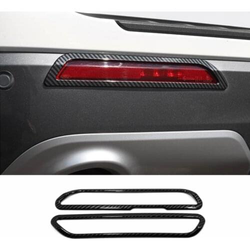 Car accessories Carbon Fiber Rear Fog Light Bumper Light Sets Trim 2pcs For Ford Explorer 2020