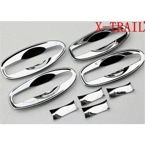 ABAIWAI Auto Parts For Nissan X-Trail Door Handle Bowl Cover Chrome Protection Decoration 2014 2015 2016 Include 3M Adhesive