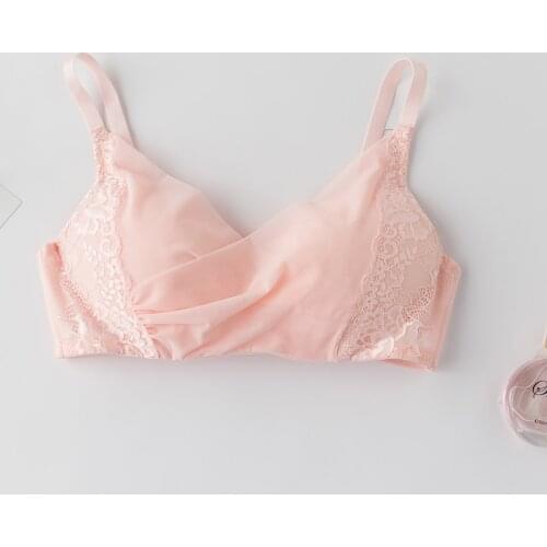 Push Up Bra 100% Nature Silk Lace Sexy Bra Womens Underwear Wireless Real Silk Brassiere Seamless Lingerie