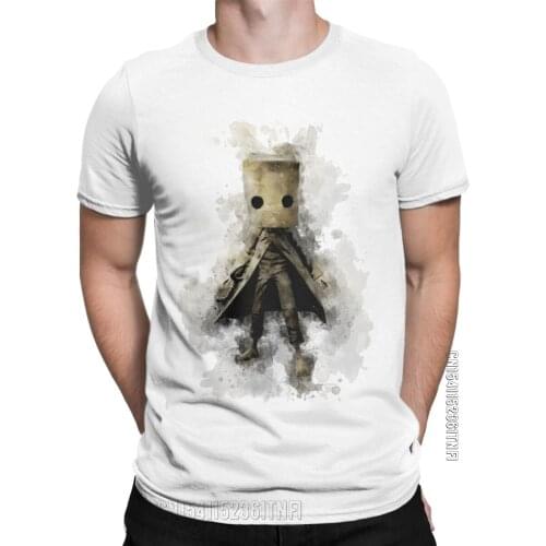 Little Nightmares Mono T-Shirt For Men Fashion Pure Cotton Tees O Neck Classic Short Sleeve T Shirt Gift Idea Clothes