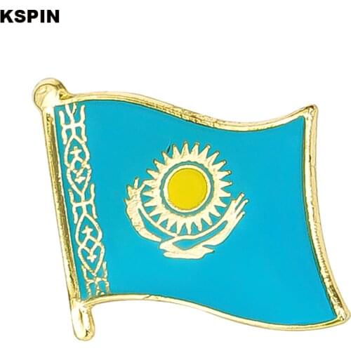 Kazakhstan National Flag Metal Pin Badge Decorative Brooch Pins for Clothes KS-0072