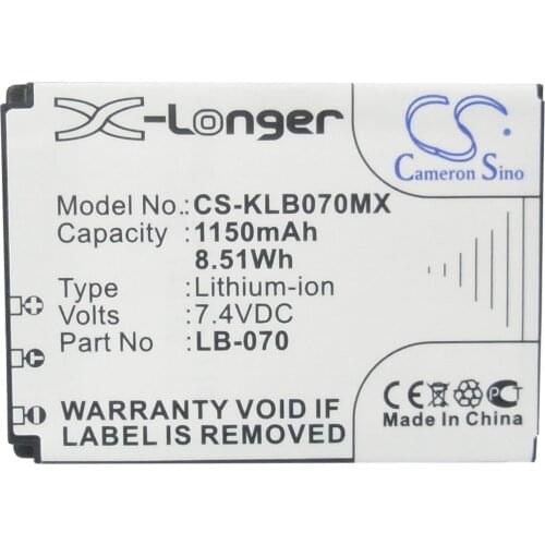 CameronSino for KODAK Pixpro AZ651 Astro Zoom S1 LB-070 battery