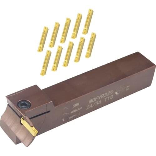 MGFVR 7-shaped face groove cutter MGFVR320/MGFVR325 double head Processing range 24-400 carbide insert MGMN300 slotting tool