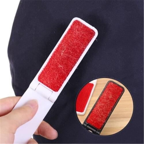 2pc Mini Portable Lint Remover Brush Travel Outdoor Reusable Electrostatic Pet Fur Fuzz Fabric Clothes Sweater Coat Dust Cleaner