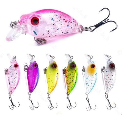 Mini VIB Fishing Lure Hard Bait Vibration Crankbait 4cm 2.5g Fishing Lures Hook For Bass Pike Zander Swimbait Wobbers
