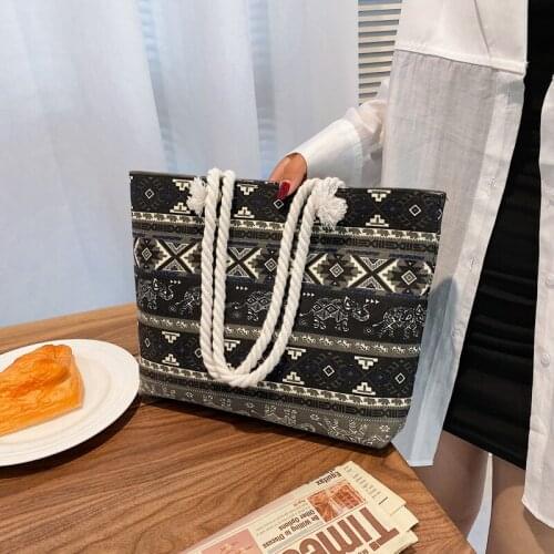 Fashion Shoulder Shopping Bag Retro Tote Women Totes Female designer Canvas simpl large cheap handbags 2021 womens brand