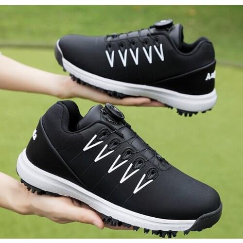 New Autumn Quality Golf Shoes Waterproof Spikes Golf Footwear Men Big Size 36-47 Anti Slip Golfing Sneakers Men Walking Shoes