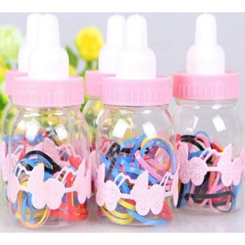 New Hot Fashion Lovely Children Headwear Hair accessories Bottle Strong Pull one-time Rubber band for Women Girl Gift Wholesale