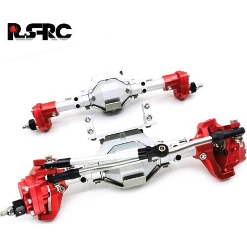 1 pair Front and Rear Portal Axle CNC Aluminum Alloy Anodized for 1/10 RC Rock Crawler Axial SCX10 RGT 86100 Truck Upgrade Parts