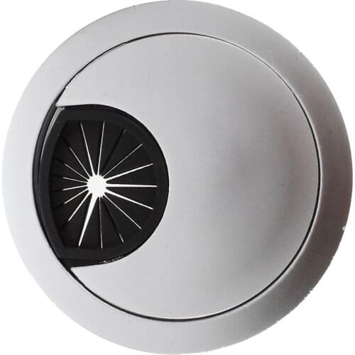 PC computer stainless steel 50 mm diameter Desk grommet cable hole cover