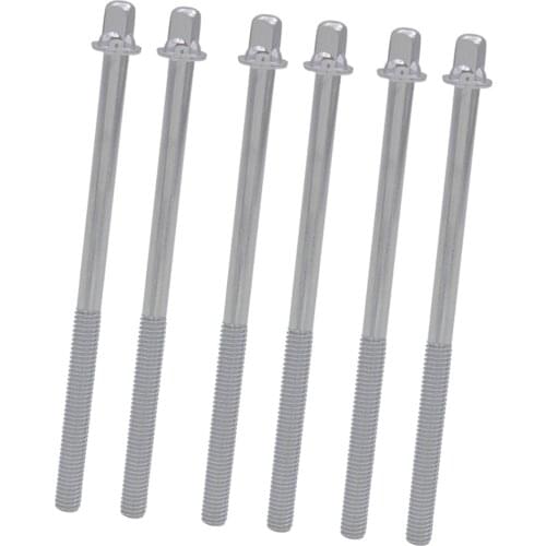 Durable 6 Pcs Drum Blots Tension Rods Long Screws Musical Instrument Accessory