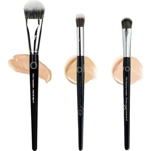 Pro Foundation Makeup brushes S#47/52/57 Foundation Make up brush Liquid BB cream contour Concealer Buffer Make Up Brush Tool