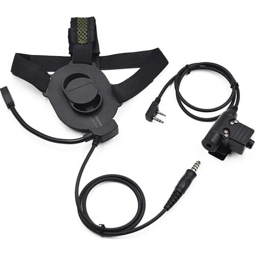 PTT NEW Version for radio kenwood TK3160 Military Tactical Aviation Headset Noise Canceling Earphone Softair Headphone Parts