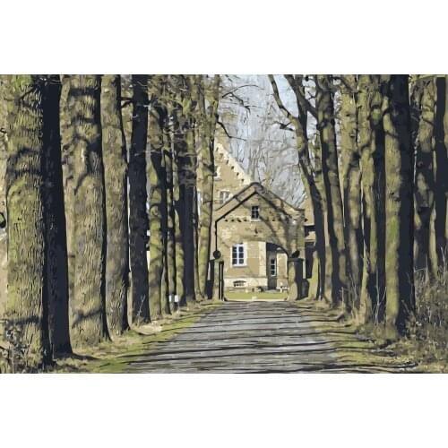 PX-69 Oak Avenue landscape painting coloring by numbers digital Hand-painted canvas painting for home decor 40x60cm