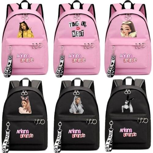 Quality Ariana Grande Backpack Girls School Bags Hiking Knapsack Laptop Backpack Hip Hop Book Rucksack Teens Bookbag School Gift