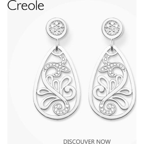 Drop Earrings Water Tear Drop Ornament,2019 Accessories Fashion Jewelry 925 Sterling Silver Trendy Gift For Women