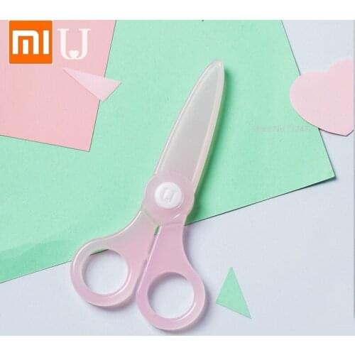 Youpin dedicated Child safety scissors Small cute paper cutter Handmade plastic scissors Do not hurt hands round head scissors