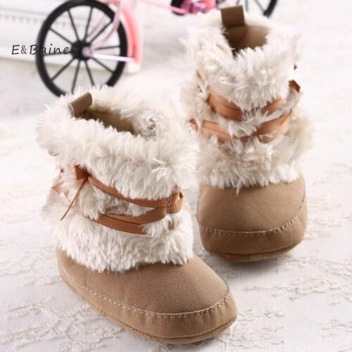 E&Bainel Super Warm Infant Soft Bottom Snow Boots Baby Boys Girls Shoes Baby Prewalker Boots