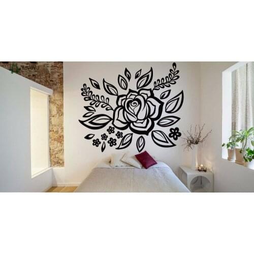 YOYOYU Wall Decal Flower Vinyl Wall Stickers For Bedroom Headboard Modern Design Wall Decals Kids Rooms Girls Mandala DecorSY593