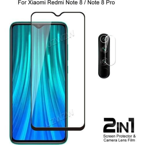 For Xiaomi Redmi Note 8 Pro / 8 Camera Lens Protecting Film & Full Cover Protective Tempered Glass Screen Protector