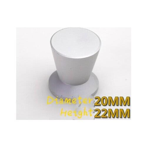 10Pcs Space Aluminum Matte Single Hole Modern Kitchen Cabinets Furniture Wardrobe Handle(Diameter:20mm)