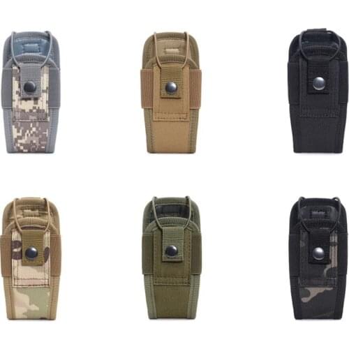 1000D Nylon Outdoor Pouch Tactical Sports Molle Radio Walkie Talkie Holder Bag Magazine Mag Pouch Pocket New