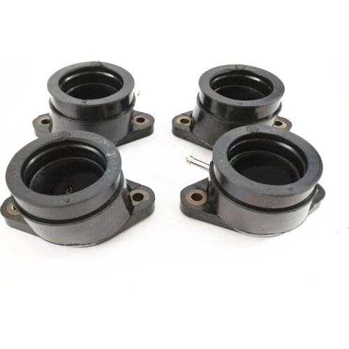 4pcs Motorcycle 4KG-13586-00 4KG-13596-01 Carburetor Intake Glue Manifold Boots Interface For Yamaha XJR1200 XJR1300 1998-2001