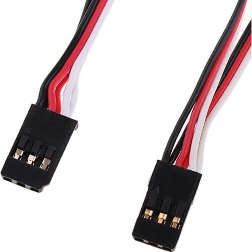 4pcs Y Harness 3Pin Wire Cable Male Female for Futaba JR Servo/ESC Connect