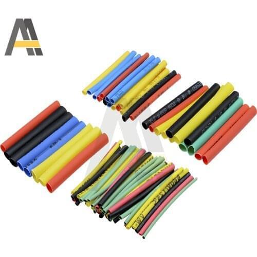 530pcs Ratio Tubing Insulation Shrinkable Tubes Assortment Electronic Wrap Wire Cable Insulated Polyolefin Heat Shrink Tube