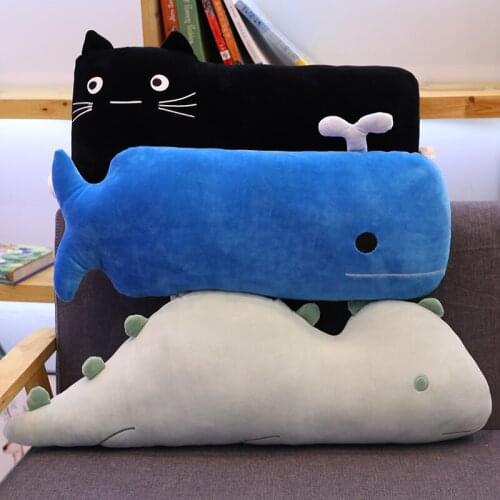 60cm Cute Cat Whale Dinosaur Plush Toy Soft Stuffed Cartoon Doll Kawaii Pillow Lovely Cushion for Kids Children Gifts Brinquedos