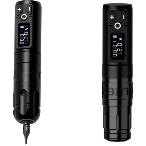 Ambition Wireless Tattoo Pen Machine Battery with Portable Power Brushless Motor Digital LED Display For Body Art